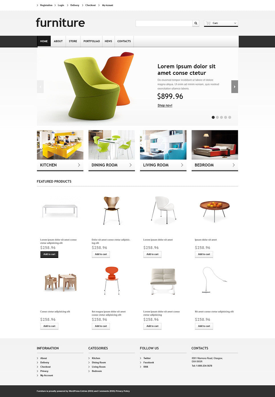 Furniture Store WooCommerce Website Design - GoWebBaby.Com